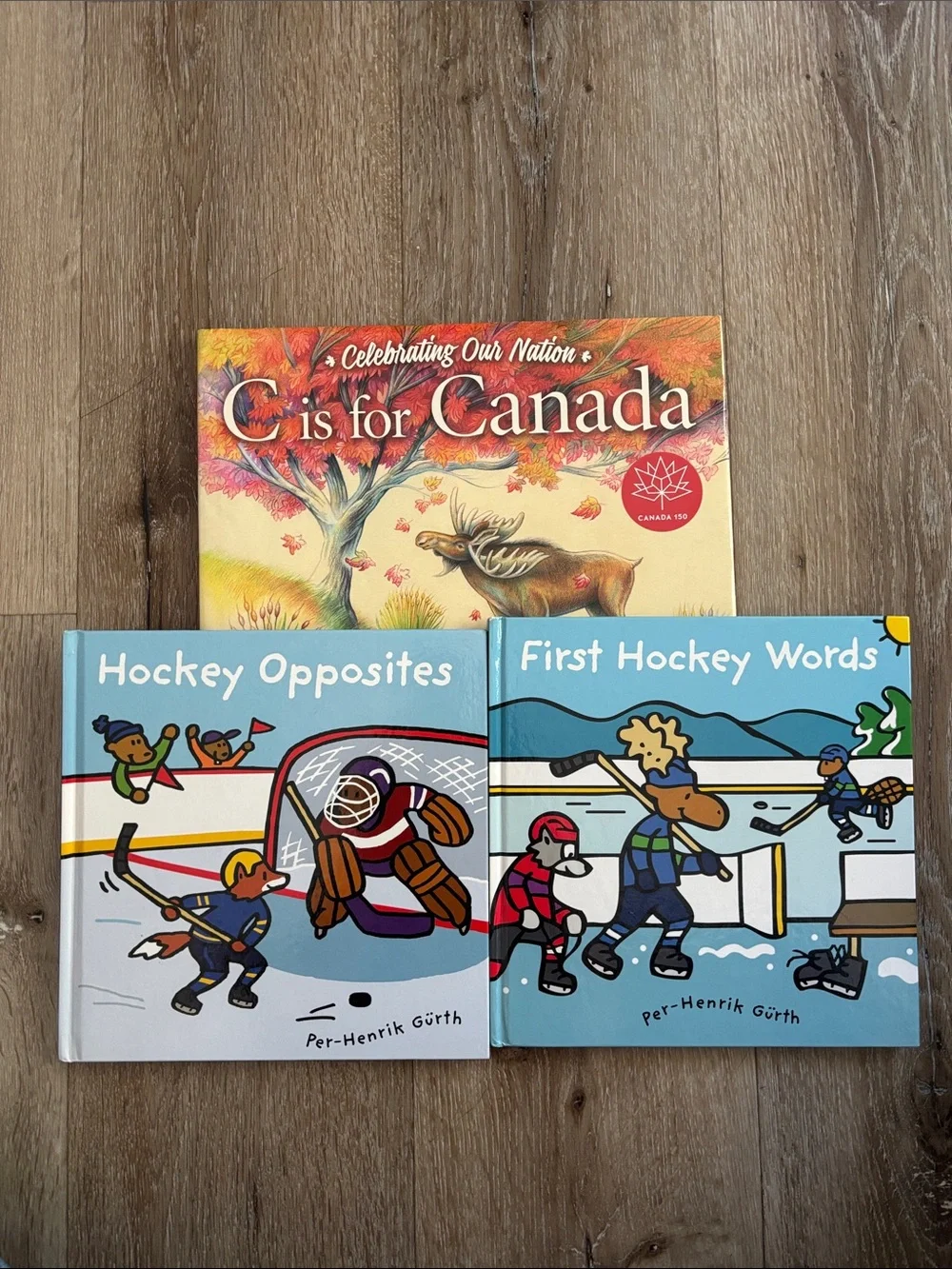First Hockey Words & Hockey Opposites, C for Canada Kids Board Books